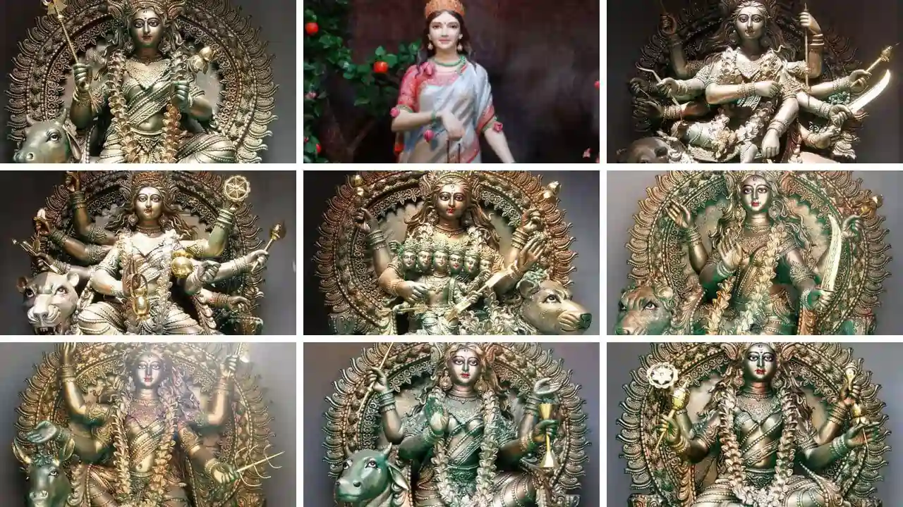 দুর্গা পূজা, নৱৰাত্ৰি আৰু নৱদুৰ্গা